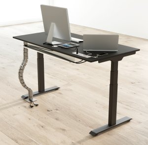 Sitz-Stehbürotische mit integrierter Steckdosenleiste inkl. 4 USB-Anschlüsse Sitz-Stehbürotische mit integrierter Steckdosenleiste inkl. 4 USB-Anschlüsse