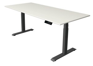 Rückenschonender preiswerter Büroschreibtisch Sitz- u. Stehschreibtisch Arbeitshöhe 62 bis 127 cm