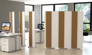 drehbare und schalldämmende Büro-Raumteiler