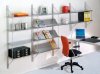 elegantes Büro-Wandregal aus Stahl