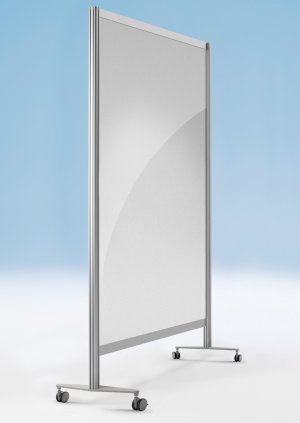 mobile Stellwand für Haftmagnete geeignet als Büro-Raumteiler und Stellwand für Aushänge