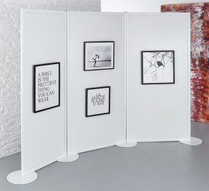 Galerie-Stellwand für Ausstellungen zur Präsentation von Gemälden u. Bildern