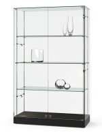 Ganzglas-Schrankvitrine 120 x 50 x 190 cm