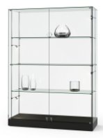 Ganzglas-Schrankvitrine 150 x 50 x 190 cm