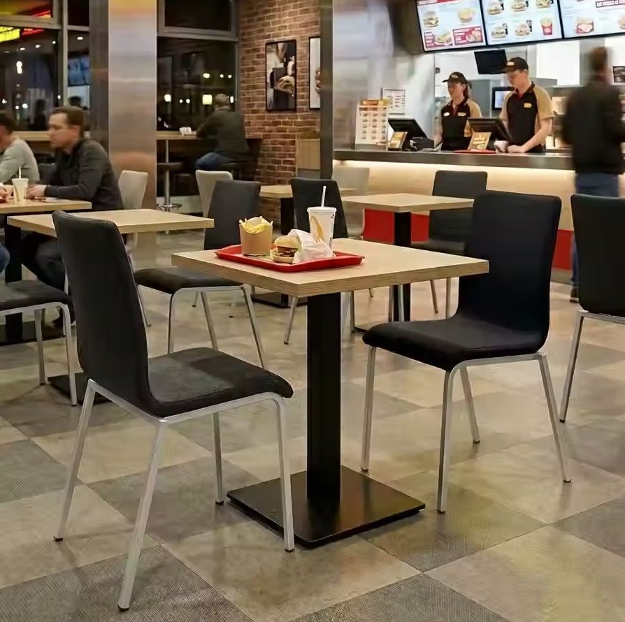 Moderner strapazierfähiger Bistrostuhl bequem und pflegeleicht