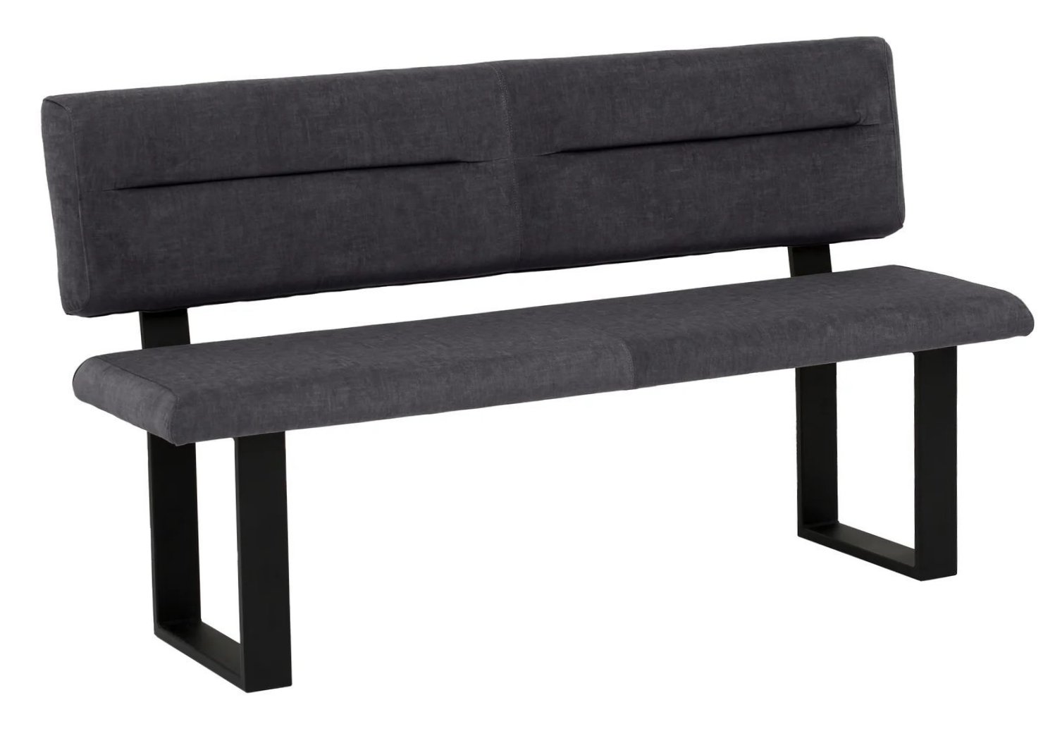 Küchen- / Esstischbank austauschbare Polsterauflagen anthrazitfarben