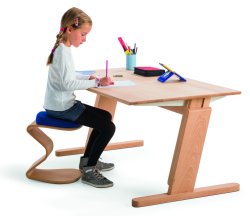 Kinder-Schreibtischhocker mit gepolsterter Sitzfläche
